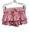 Shug! Size Medium Light Pink Silk Spaghetti Strap Mini Ruffles Skirt Set Light Pink / Medium