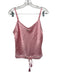 Shug! Size Medium Light Pink Silk Spaghetti Strap Mini Ruffles Skirt Set Light Pink / Medium