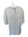IRO Size M White Cotton Short Sleeve Crew Neck Back Cut Out T Shirt Dress Dress White / M