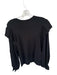 Marie Oliver Size M Black Viscose & Polyester Long Sleeve Ruffle Accent Top Black / M