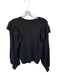 Marie Oliver Size M Black Viscose & Polyester Long Sleeve Ruffle Accent Top Black / M