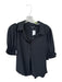 Liverpool LA Size S Black Nylon Blend Button Up Collar 3/4 Sleeve Top Black / S