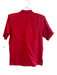 Neiman Marcus Size 4 Red Linen Shoulder Pads Button Up Short Sleeve Top Red / 4