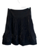 Nanette Lepore Size 0 Black Polyester Blend Back Zip Midi Bow Detail Skirt Black / 0