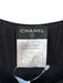 Chanel Size 40 Black Viscose Long Sleeve Knit Ribbed Pleat Detail Dress Black / 40