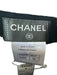 Chanel Size 34 Black & Silver Velvet High Waist Skinny Ankle Pants Black & Silver / 34