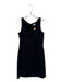 Tahari Size 8 White & Black Polyester Blend Color Block Gold Buttons Dress Set White & Black / 8