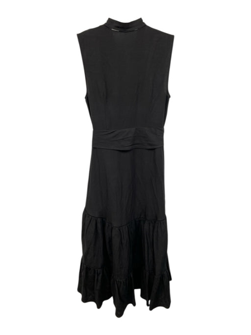 Kobi Halperin Size Small Black Tencel Blend Sleeveless Ladder Lace Tiered Dress Black / Small