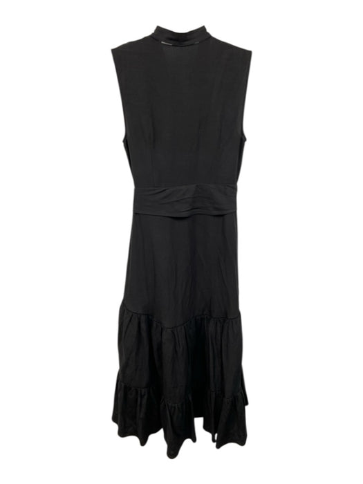 Kobi Halperin Size Small Black Tencel Blend Sleeveless Ladder Lace Tiered Dress Black / Small