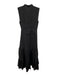 Kobi Halperin Size Small Black Tencel Blend Sleeveless Ladder Lace Tiered Dress Black / Small