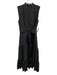 Kobi Halperin Size Small Black Tencel Blend Sleeveless Ladder Lace Tiered Dress Black / Small
