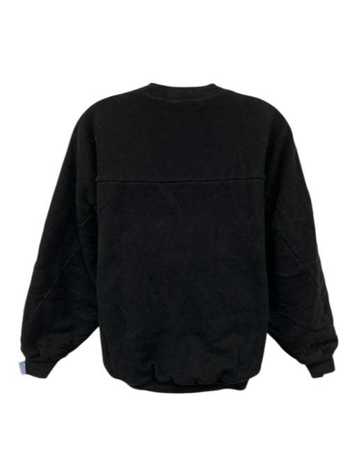 Saint Laurent Size Medium Black Cotton Long Sleeve Logo Kangaroo Pocket Sweater Black / Medium