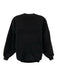 Saint Laurent Size Medium Black Cotton Long Sleeve Logo Kangaroo Pocket Sweater Black / Medium