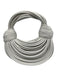 Tiffany & Fred White Top Handle Knot Zip Close Bag White / Small