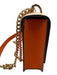 Tory Burch Orange & Blush Print Saffiano Leather Flap Logo Chain Strap Bag Orange & Blush Print / Small