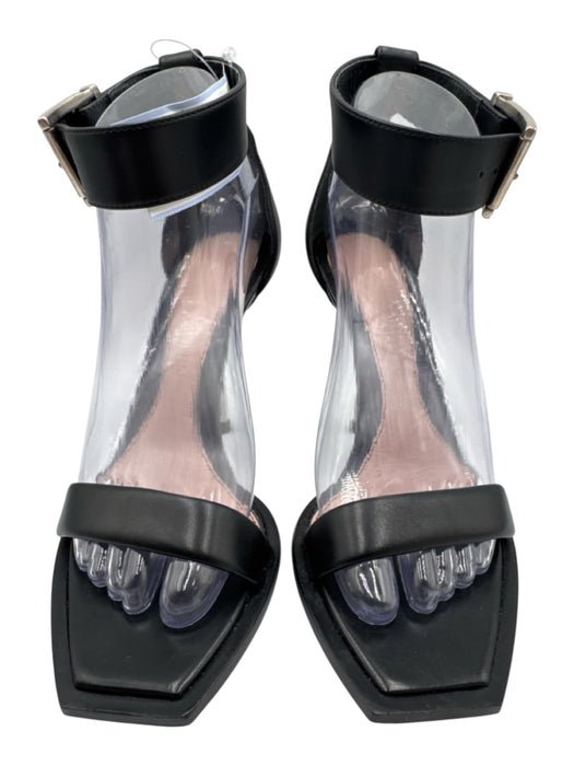 Alexander McQueen Shoe Size 37 Black Leather Toe Strap Ankle Strap Pumps Black / 37