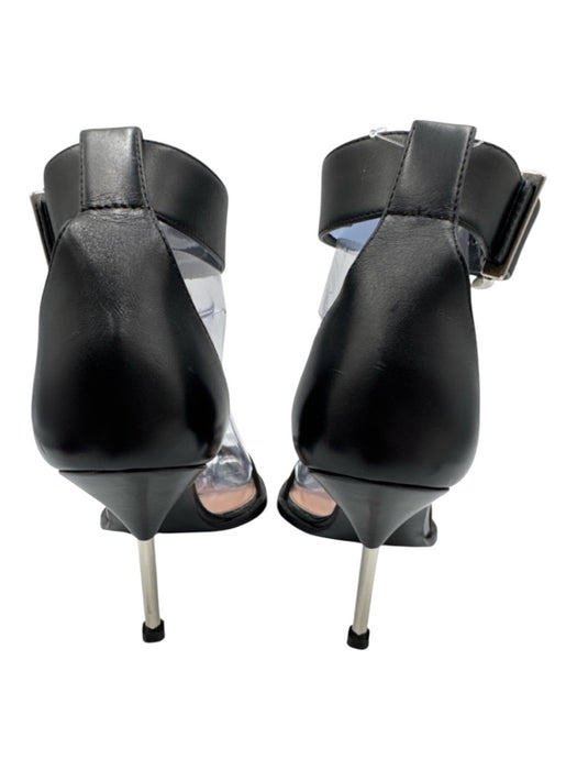 Alexander McQueen Shoe Size 37 Black Leather Toe Strap Ankle Strap Pumps Black / 37