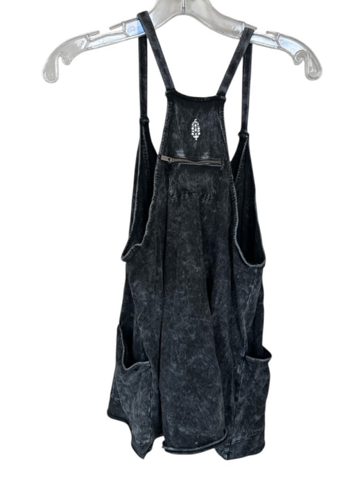 FP Movement Size XS Black & Gray Spaghetti Strap Acid Wash built in shorts Dress Black & Gray / XS