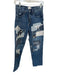 Driftwood Size 24 Dark Wash & Blue Cotton High Waist Patchwork Jeans Dark Wash & Blue / 24