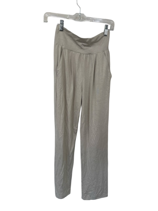 Vuori Size XS Bone Polyester Blend High Waist Waist band Wide Leg Athletic Pants Bone / XS