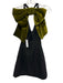 Zara Size XS Black & Olive Green Polyester & Elastane Sleeveless Mini Dress Black & Olive Green / XS