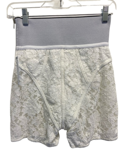 Alexander Wang Size XS White & Black Polyamide & Cotton Elastic Waistband Shorts White & Black / XS