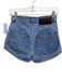 Mugler Size 36 Medium Wash Cotton & Elastane Denim Zip Fly High Rise Shorts Medium Wash / 36