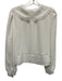 Adrianna Papell Size S White Polyester Sheer Lace Baby collar Long Sleeve Top White / S