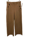 Spanx Size S Tan Rayon Blend High Waist Gold Button Detail Elastic Band Pants Tan / S