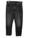 Mother Size 28 Black Cotton Blend Zipper & Button Front Straight Leg Jeans Black / 28