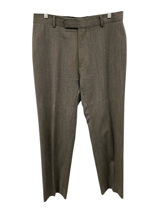 Hugo Boss Size 35 Gray Wool Blend Solid Dress Men's Pants Gray / 35