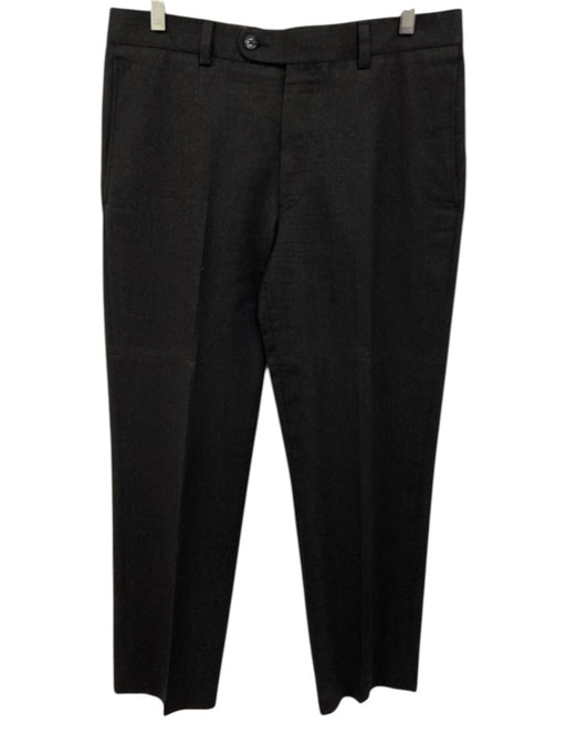 Saks Fifth Ave Size 32 Dark Gray Wool Solid Dress Men's Pants Dark Gray / 32