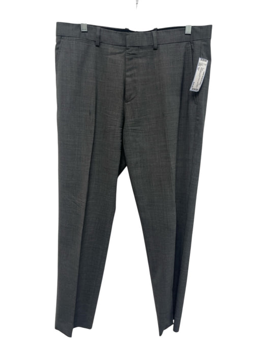 Theory Size 33 Dark Gray Wool Blend Solid Dress Men's Pants Dark Gray / 33