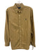 Polo Size M Tan Cotton Solid Button Down Men's Long Sleeve Shirt Tan / M