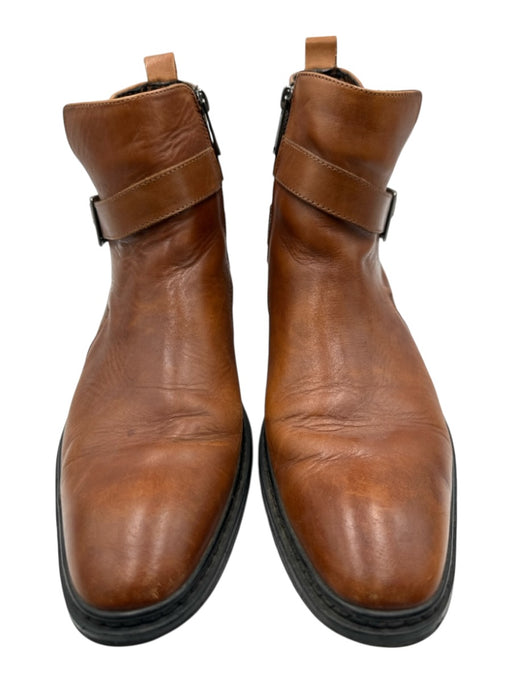 Karl Lagerfeld Shoe Size 9.5 Brown Leather Solid Harness Boot Men's Shoes Brown / 9.5