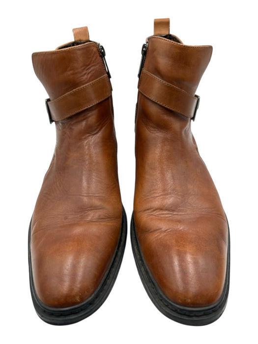 Karl Lagerfeld Shoe Size 9.5 Brown Leather Solid Harness Boot Men's Shoes Brown / 9.5