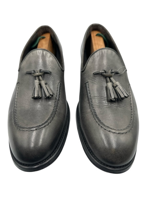 Max Stanco Shoe Size 44 Gray Leather Solid Dress Tassel Men's Shoes Gray / 44