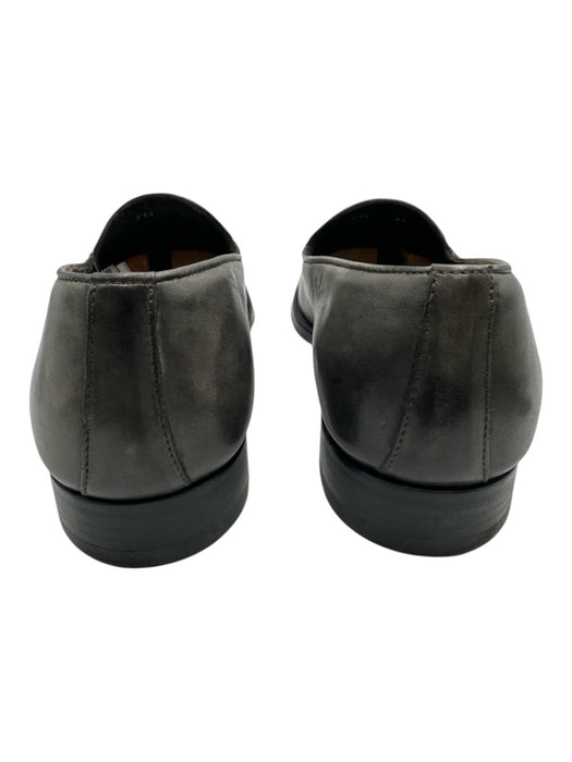 Max Stanco Shoe Size 44 Gray Leather Solid Dress Tassel Men's Shoes Gray / 44