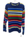 Polo Size M Blue & Multi Wool Striped Men's Sweater Blue & Multi / M