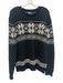 Polo Size L Black, White & Red Cotton All Over Print Men's Sweater Black, White & Red / L