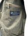 Mandelli Size Est L Beige & Gray Leather Solid Zipper Men's Jacket Beige & Gray / Est L