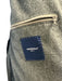 Mandelli Size Est L Beige & Gray Leather Solid Zipper Men's Jacket Beige & Gray / Est L