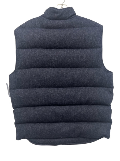 Sid Mashburn Size L Navy Blue Wool Solid Button Men's Vest Navy Blue / L