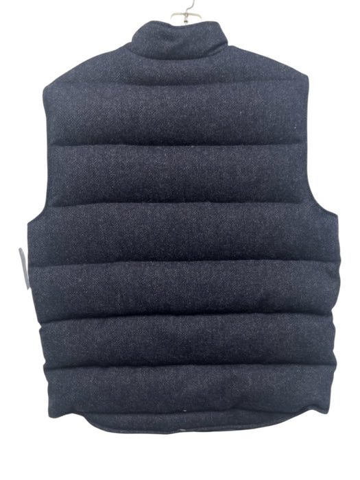 Sid Mashburn Size L Navy Blue Wool Solid Button Men's Vest Navy Blue / L