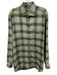 Sid Mashburn Size L Gray & Multi-Color Cotton Plaid Men's Long Sleeve Shirt Gray & Multi-Color / L