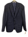 Sid Mashburn Navy Blue Cotton Seersucker Ticket Pocket 2 Button Men's Blazer Navy Blue / 52
