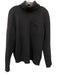 Polo Size M Black Wool & Cashmere Blend Solid Turtleneck Men's Sweater Black / M