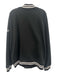 Polo Size L Black Cotton Blend Solid Varsity Men's Jacket Black / L