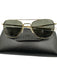 Randolph Like New Gold Metal Aviator Men's Sunglasses Gold