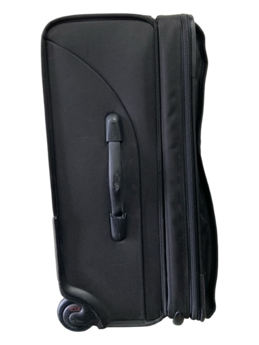 Tumi Black Synthetic 2 Wheels Double Zip Luggage Black